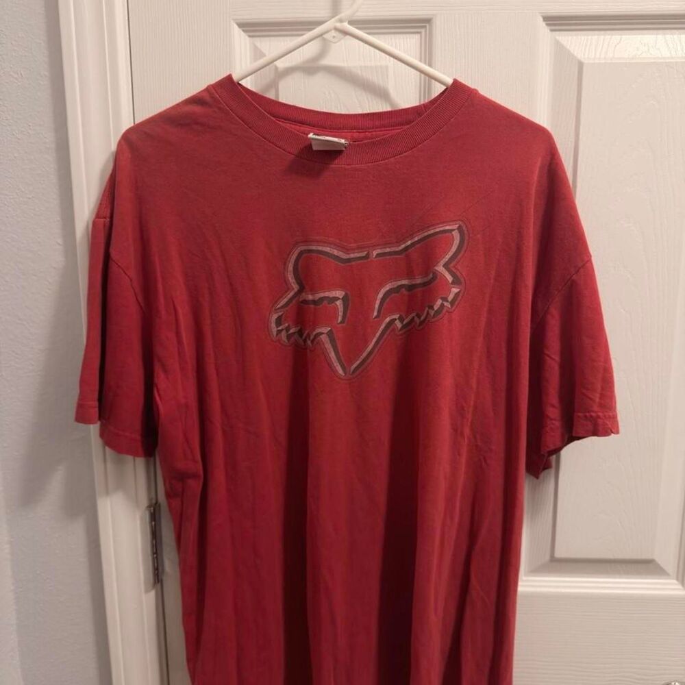 (2006-2011) Fox Head Outline Racing Tee - Red - XL